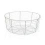Frutero Versa Blanco Metal Cerámica Acero 26 x 11 x 26 cm