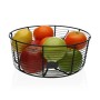 Coupe à fruits Versa Noir Métal Céramique Acier 26 x 11 x 26 cm