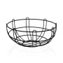 Frutero Versa Negro Metal Cerámica Acero 26 x 11 x 26 cm