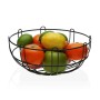 Frutero Versa Negro Metal Cerámica Acero 26 x 11 x 26 cm
