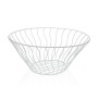 Frutero Versa Blanco Metal Cerámica Acero 28 x 11,5 x 28 cm