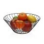 Frutero Versa Negro Metal Cerámica Acero 28 x 11,5 x 28 cm
