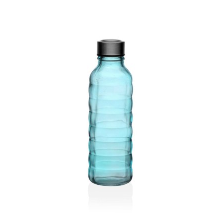 Botella Versa 500 ml Azul Vidrio Aluminio 7 x 22,7 x 7 cm