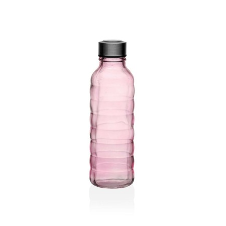 Bouteille Versa 500 ml Rose verre Aluminium 7 x 22,7 x 7 cm