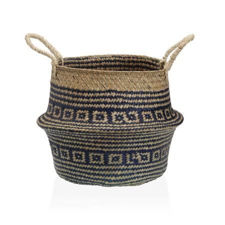 Panier décoratif Versa Bleu Algues marines Ø 28 cm