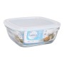 Boîte à lunch Freshbox Transparent Carré Avec couvercle (17 cm) (17 x 17 x 6 cm) (17 cm)