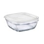 Boîte à lunch Freshbox Transparent Carré Avec couvercle (20 x 20 x 8 cm) (20 cm)