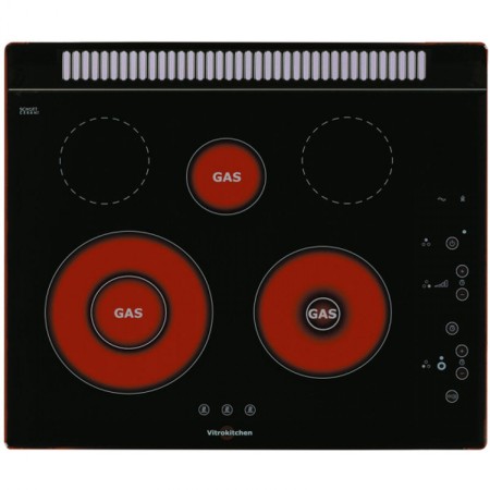 Placa de Gas Vitrokitchen 201TGBA 60 cm