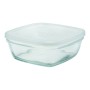 Boîte à lunch Freshbox Transparent Carré Avec couvercle (14 x 14 x 6 cm) (14 cm) (14 cm)