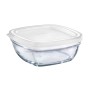 Boîte à lunch Freshbox Transparent Carré Avec couvercle (14 x 14 x 6 cm) (14 cm) (14 cm)