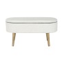 Banqueta DKD Home Decor Blanco Natural Madera MDF 100 x 40 x 50 cm