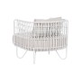 Butaca Home ESPRIT Blanco Metal 76 x 66 x 65 cm