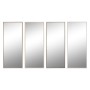 Espejo de pared Home ESPRIT Blanco Marrón Beige Gris Cristal Poliestireno 70 x 2 x 158 cm (4 Unidades)