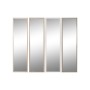 Miroir mural Home ESPRIT Blanc Marron Beige Gris Verre polystyrène 33,2 x 3 x 125 cm (4 Unités)