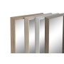 Miroir mural Home ESPRIT Blanc Marron Beige Gris Verre polystyrène 33,2 x 3 x 125 cm (4 Unités)