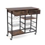 Chariot de Cuisine Versa Marron Bois MDF 40 x 85 x 90 cm