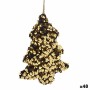 Décorations de Noël Sapin de Noël Doré Plastique Paillettes 10 x 4 x 13 cm (48 Unités)