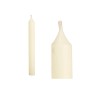 Set de Velas Crema 2 x 2 x 20 cm (12 Unidades)