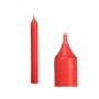 Set de Velas Rojo 2 x 2 x 15 cm (12 Unidades)