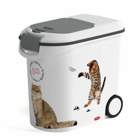 Boîte d'aliments pour animaux Curver Avec des roues Blanc polypropylène 12 kg