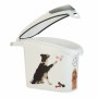 Boîte d'aliments pour animaux Curver Love Pets Blanc Caoutchouc Plastique 15 L