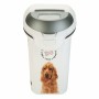 Boîte d'aliments pour animaux Curver Love Pets Blanc Caoutchouc Plastique 15 L