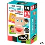 Jouet Educatif HEADU Flash Cards Emociones y Acciones Montessori (5 Unités)