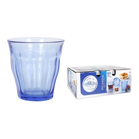 Set de Verres Duralex Picardie Verre Bleu 6 Unités (25 cl)