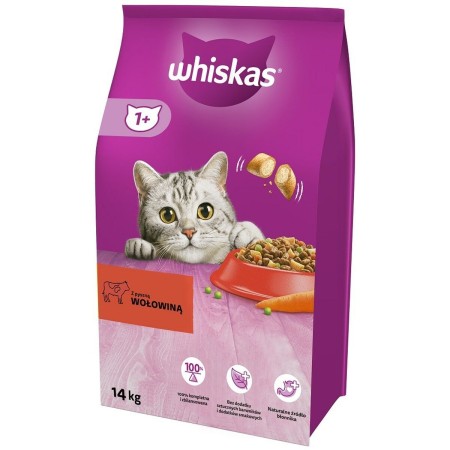 Comida para gato Whiskas 5900951014345 Adulto Ternera 14 Kg