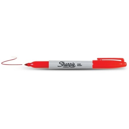 Marqueur permanent Sharpie Fine Point Rouge