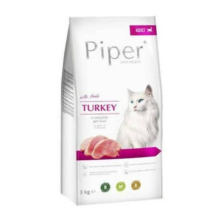 Aliments pour chat Dolina Noteci Piper Animals Adulte Dinde 3 Kg