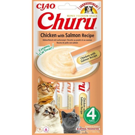 Snack para Gatos Inaba Churu 4 x 14 g Pollo Salmón