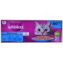 Collation pour Chat Whiskas  40 x 85 g Saumon Thon