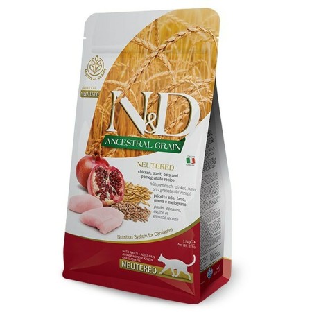 Aliments pour chat Farmina N&D Adulte Grenade Poulet 1,5 Kg