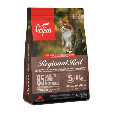 Comida para gato Orijen Regional Red Adulto Ternera Cordero Carne de vacuno 1,8 kg