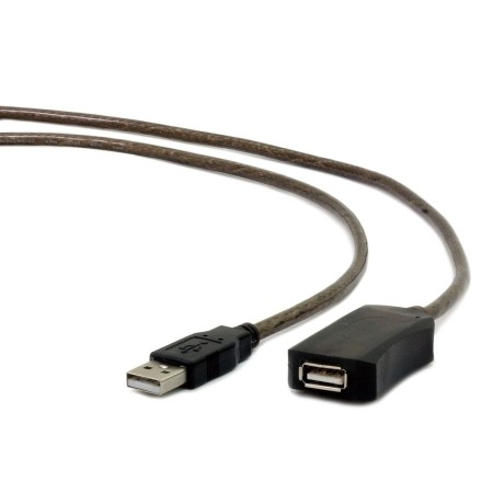 Cable Alargador USB GEMBIRD USB A/USB A M/F 5m Negro 5 m