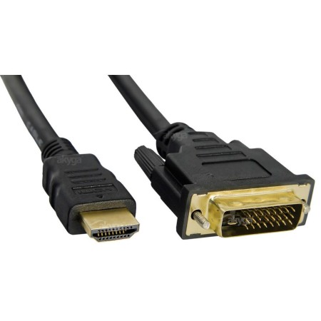 Cable HDMI a DVI Akyga AK-AV-11 Negro 1,8 m