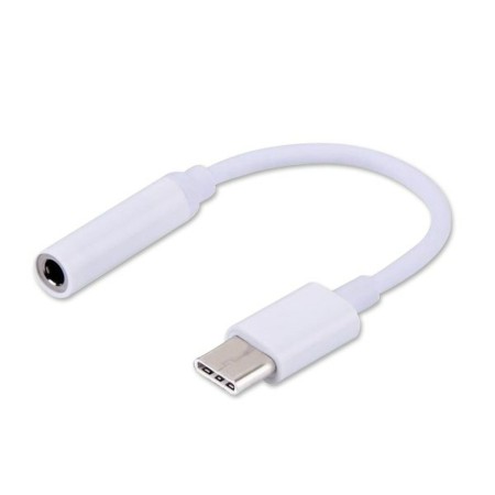 Adaptador USB C a Jack 3.5 mm Savio AK-35 Blanco 0,12 m