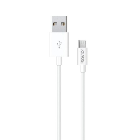 Cable USB a micro USB Savio CL-124 Blanco 2 m