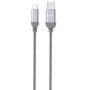 Cable USB A a USB C Silicon Power Boost Link Nylon LK30AC Gris 1 m