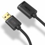 Câble USB Unitek Y-C457GBK Prise Mâle/Prise Femelle Noir 1 m