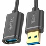 Câble USB Unitek Y-C457GBK Prise Mâle/Prise Femelle Noir 1 m