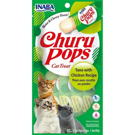 Snack para Gatos Inaba  4 x 15 g Golosinas Pollo Atún