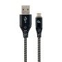 Cable USB a micro USB GEMBIRD CC-USB2B-AMmBM-1M-BW Negro Negro/Blanco 1 m