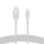 Cable USB a Lightning Belkin CAA010BT3MWH Blanco 3 m