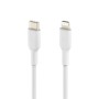 Cable USB-C a Lightning Belkin CAA003BT2MWH Blanco 2 m