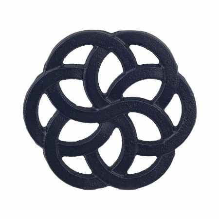 Dessous de plat Signes Grimalt Noir Fonte 13 x 2 x 13 cm