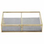 Caja-Joyero Signes Grimalt Dorado Vidrio Cristal 15 x 5 x 23 cm