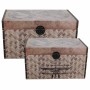 Lot de paniers Signes Grimalt Mappemonde PVC Bois MDF 41 x 39 x 70 cm