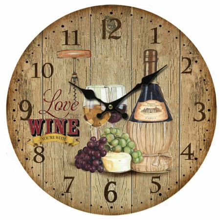 Horloge Murale Signes Grimalt Bois MDF 4 x 34 x 34 cm